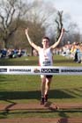 Keith Gerrard (Lancashire) wins the Senior Mens race, McCain Inter Counties Cross Country, Cofton Park, Birmingham.